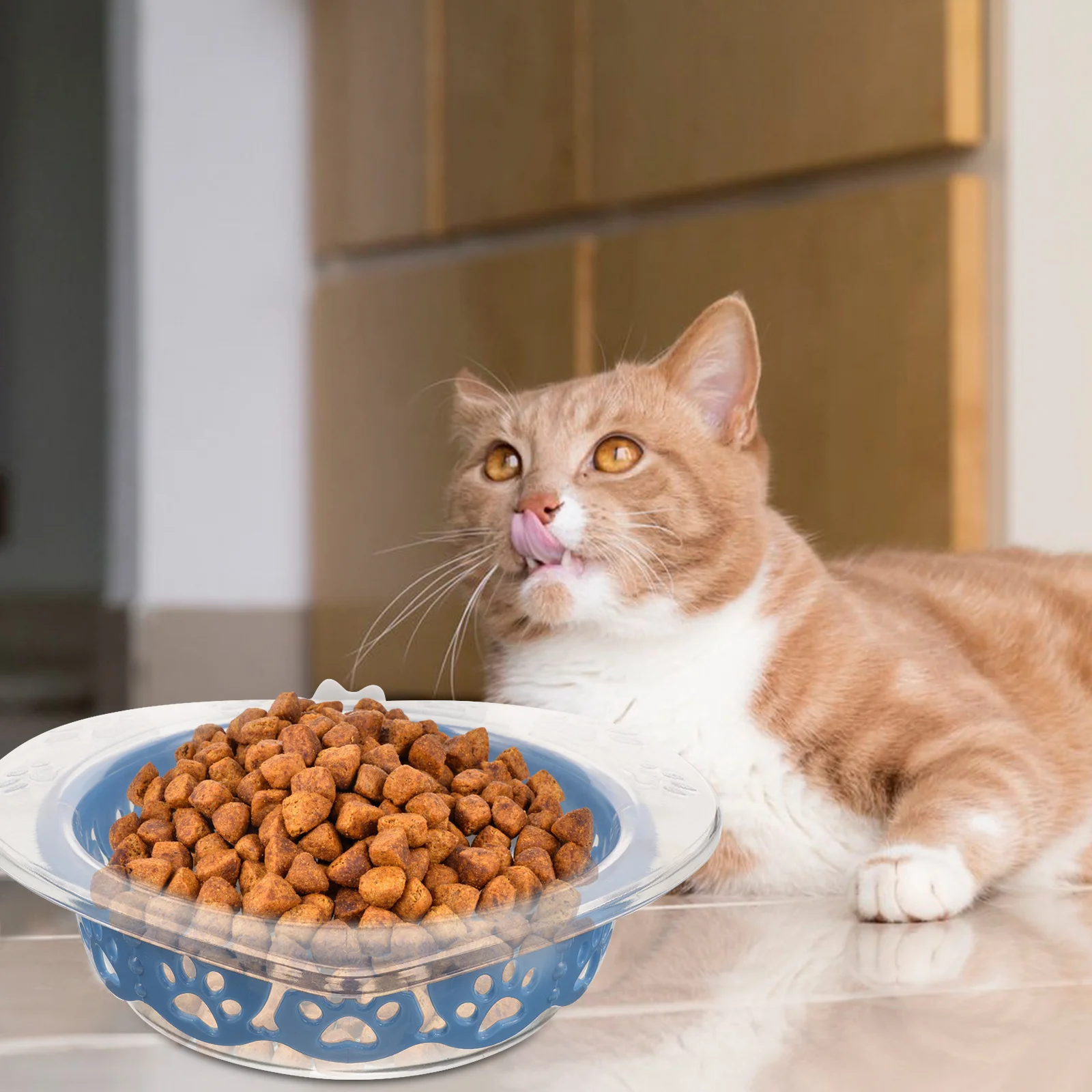 

No Spill Hanging Pet Bowl Heart Cats Large Capacity Plastic Feeder Food Water Bowl for Crate Cage