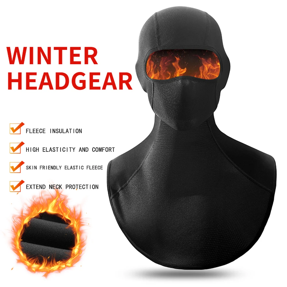 Outdoor extended warm head cover motorcycle head cover windproof lining mask riding cold neck ski mask winte