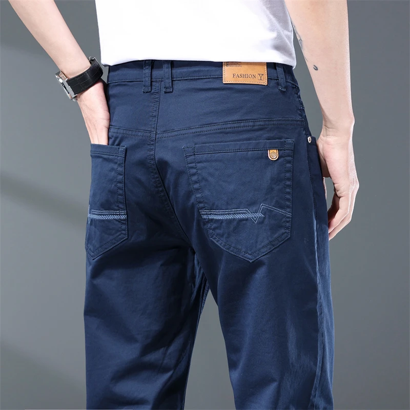 All Matching Long Pants For Male Classic High Quality Male Trousers Business Casual Loose Straight Light Business