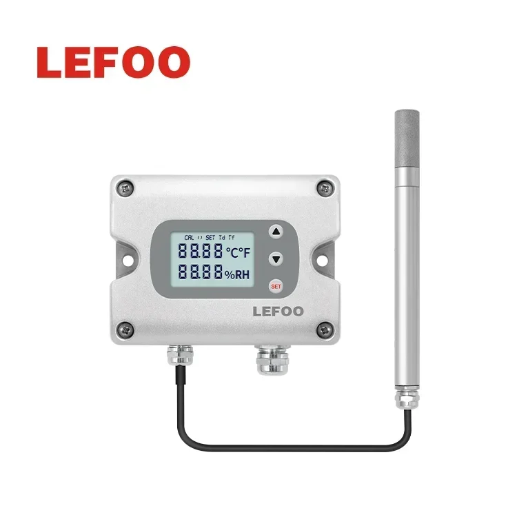 

LEFOO Новое поступление rs485/modbus 4-20 мА выход Датчик передатчика высокой температуры и влажности