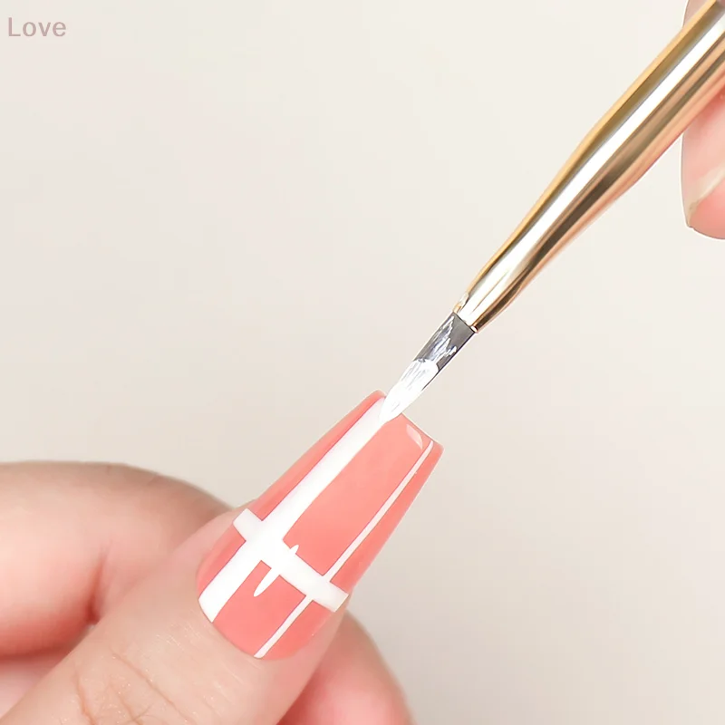 [L & P] 1 قطعة فرشاة فنية للأظافر متعددة الوظائف شريط بطانة فرش النمذجة تموج الماء لتقوم بها بنفسك تصميم أداة شعيرات صلبة