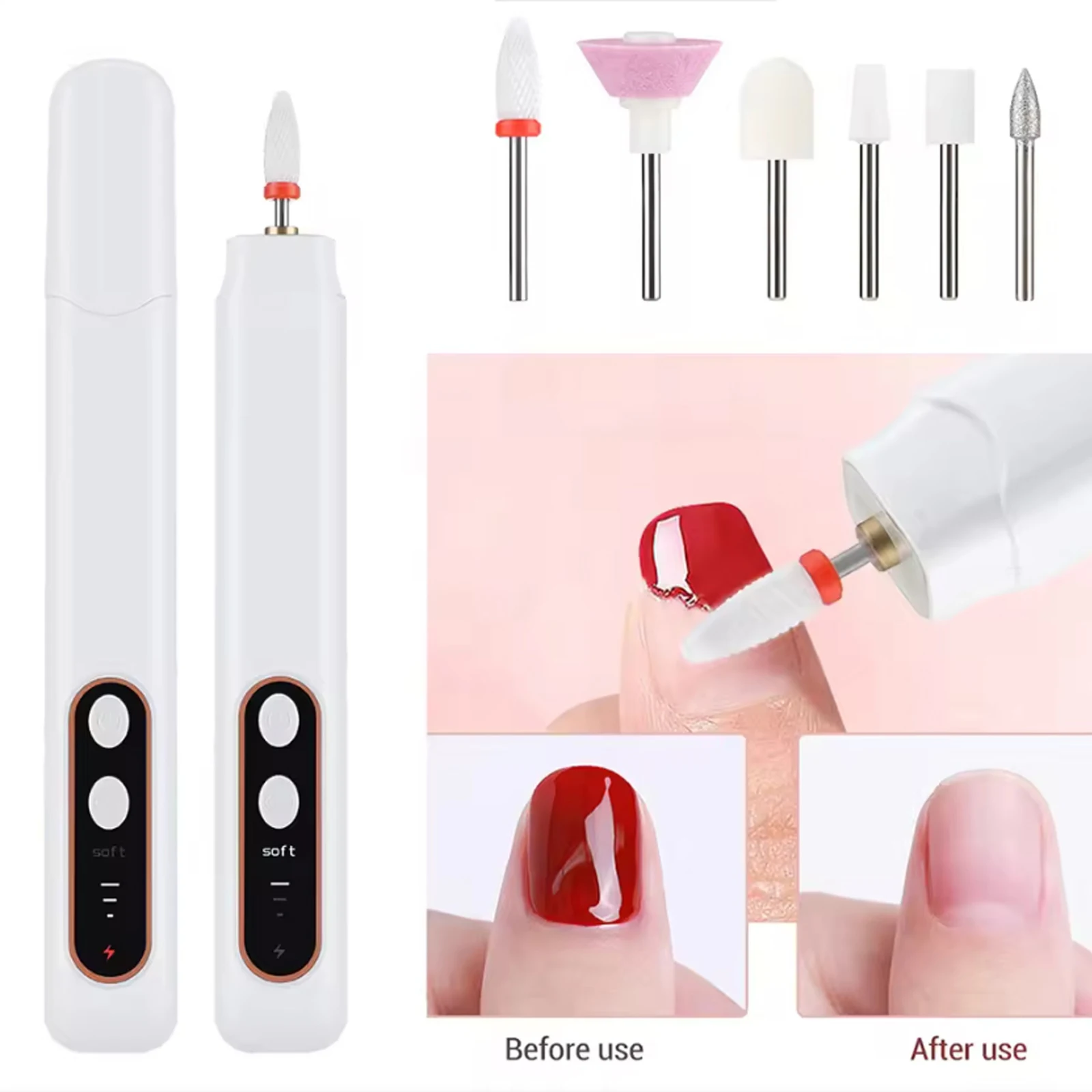 

Профессиональный набор для маникюра и педикюра: беспроводная электрическая пилка для ногтей, аппарат для маникюра и педикюра, инструмент для ухода за руками и ногами для шлифовки, обрезки и полировки.