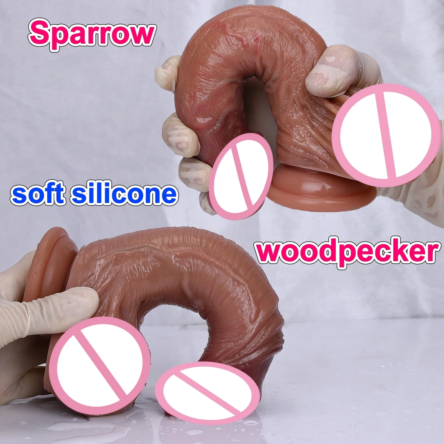 Soft Realistic Cheap Anal Small Dildo Female Vaginal Masturbators Silicone Penis Erotic Toy Gift for Women Thick G-spot Sex Dick