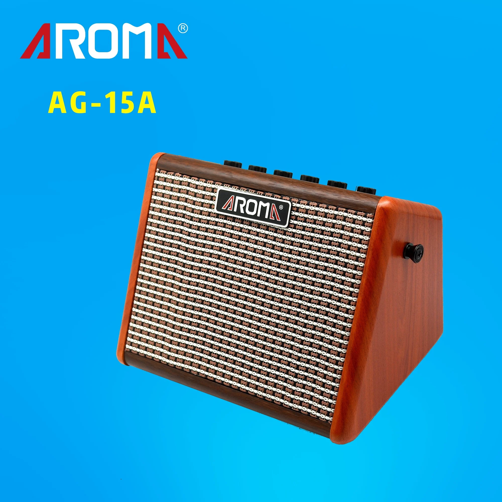 Aroma Wooden AG-15A Acoustic Guitar Amplifier And Guitar Speaker