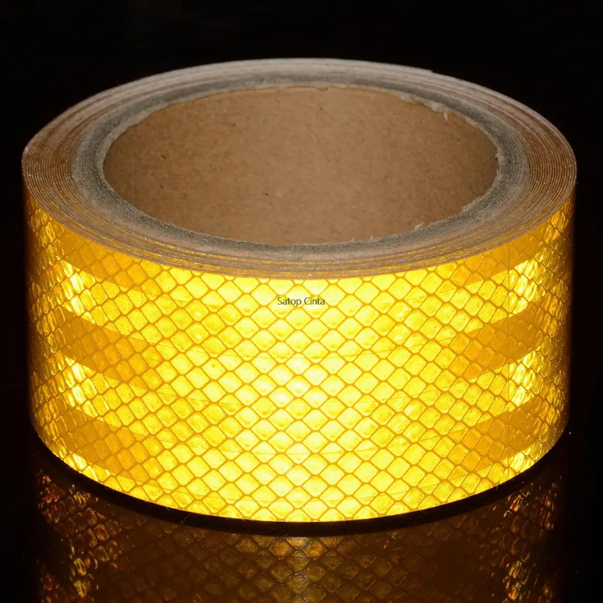 5CM*3M High Intensity Bike Stickers Yellow Reflective Tapes For Helmet Frame Waterproof Reflector Car Decal Bicycle Accessories