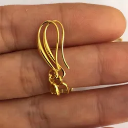 10/20/50PCS Jewelry Making Findings Real Pure 925 Silver Plated Jewelry Earring SIX Copper Clasps&Hook Ear Clip