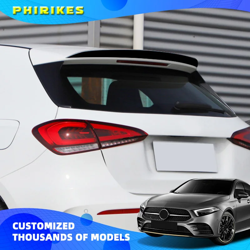 

For Mercedes A-Class W177 2018-2023 A180 A200 A220 A35 Hatchback AMG Rear Roof Trunk Spoiler Tail Wings Car Fixed Wind