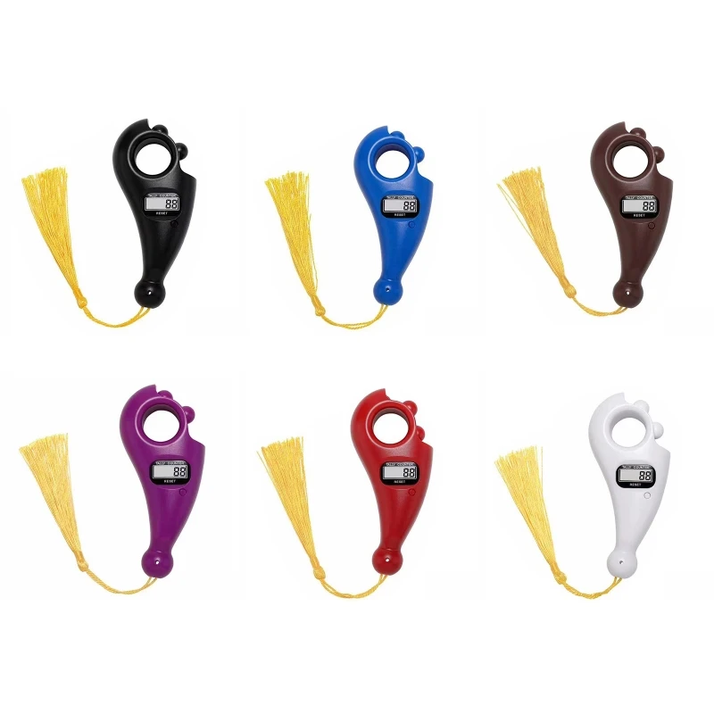 瞑想とイスラムのためのポータブルデジタルTasbih,パールカウンター,祈り,リラクゼーションのためのおもちゃ