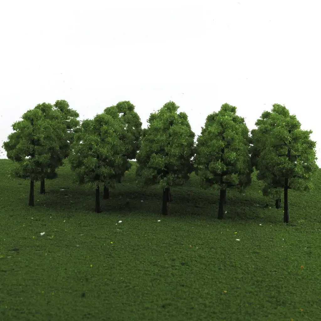Model Tree Landscape Greenery Set Scenery Vegetation for Architectural Layout Scale