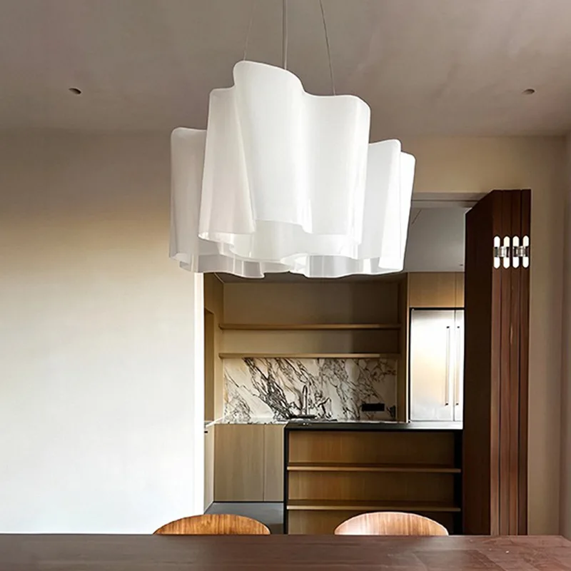 

French Vintage Style Logico Pendant Light for Dining Room Living Room Bedroom Ceiling Lamp Minimalist Cloud Shape Glass
