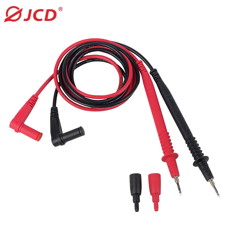 JCD multimetr sondy przewody pomiarowe Pin do multimetru cyfrowego końcówka igłowa wielu miernik Tester sondy kabel z drutu 20A 1000V