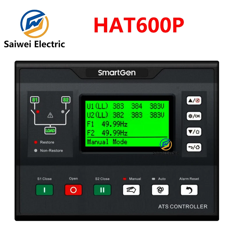 Original Smartgen HAT600P Genset Parts Automatic Transfer Switch Control Module ATS Controller RS485 USB Interface