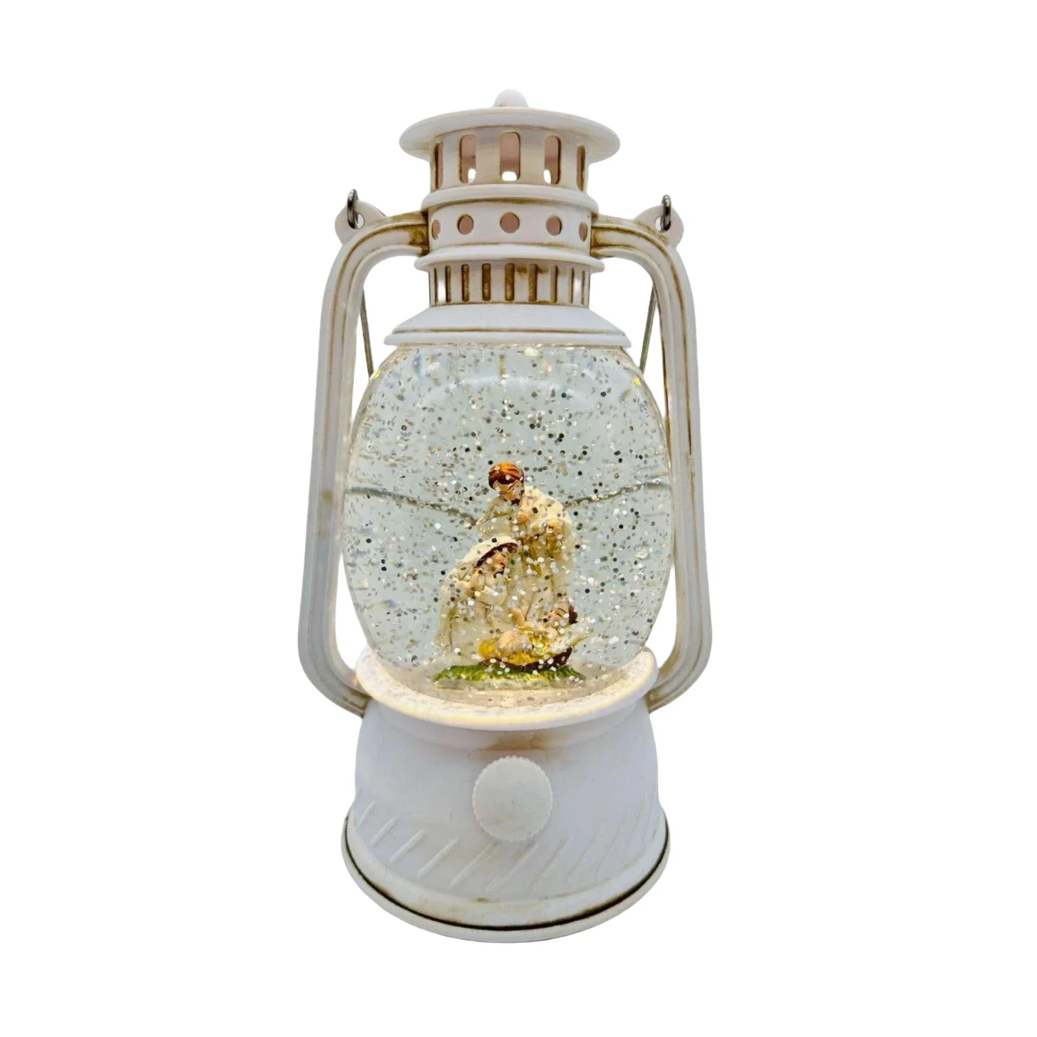 Snow Globe Lantern Battery Operated Led Snowing Christmas Decoration Novelties Snowman Ornaments Holiday