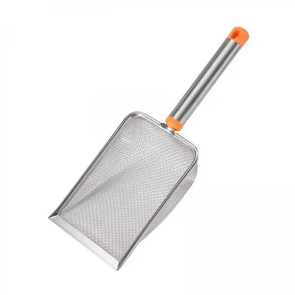 Fast Sifting Cat Litter Scoop Stainless Steel Deep Mesh Shovel Sturdy Nonstick Tool for Pet Owners