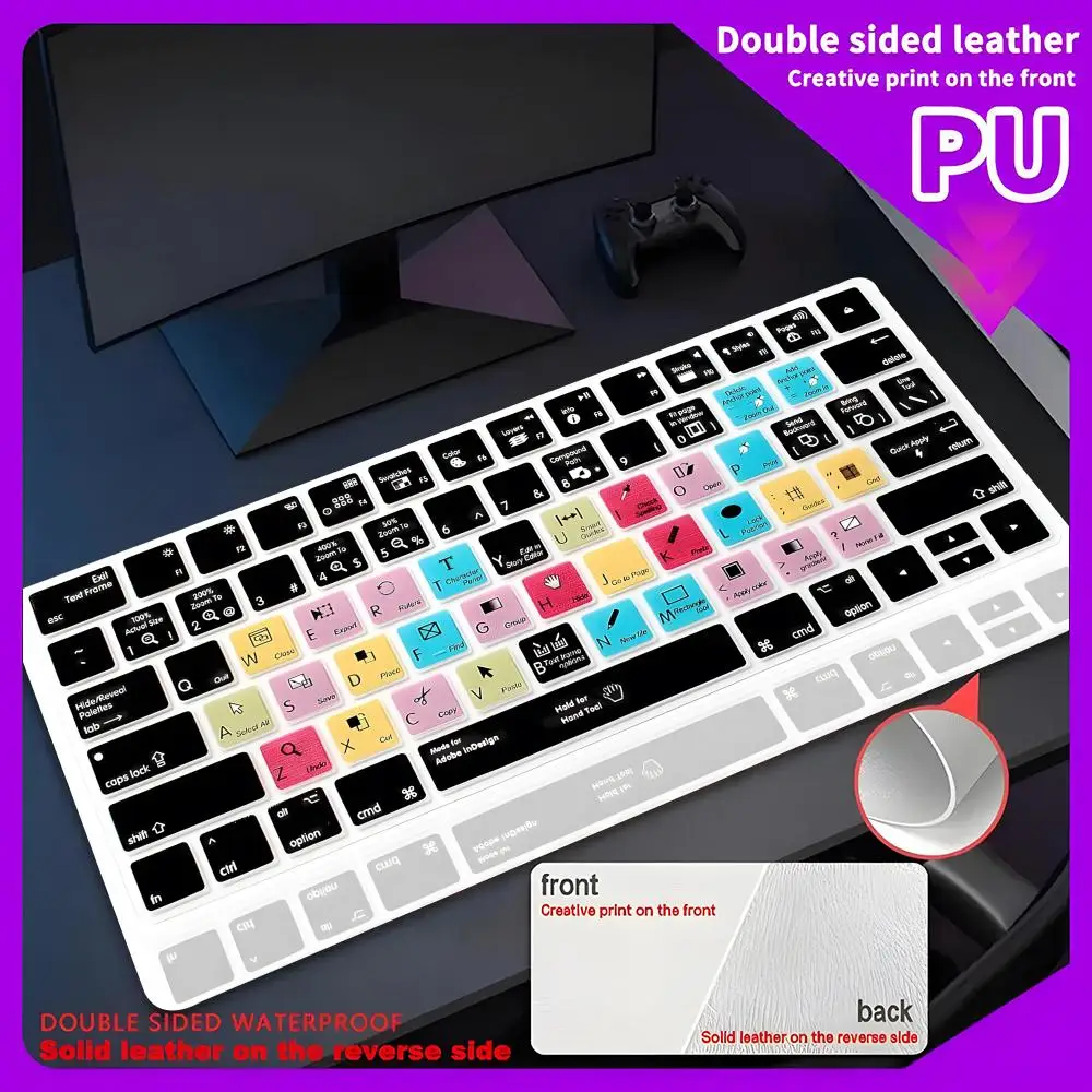 O-Offices Shortcut Keys Rubbers Mat Mouse Pad PU Leather Desk Protector Mat super discount Large Size Office Waterproof 80x40cm 