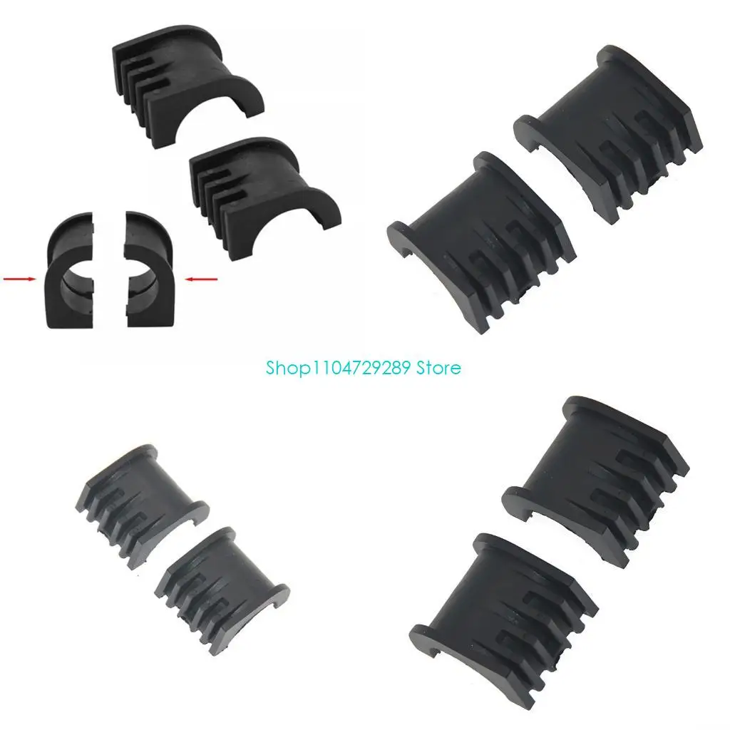 D8KE Steering Support Bushing Set 5438903 5439731 Replacement, Ribbed Reinforced Nylon Pair for Worn Steering Connection Service