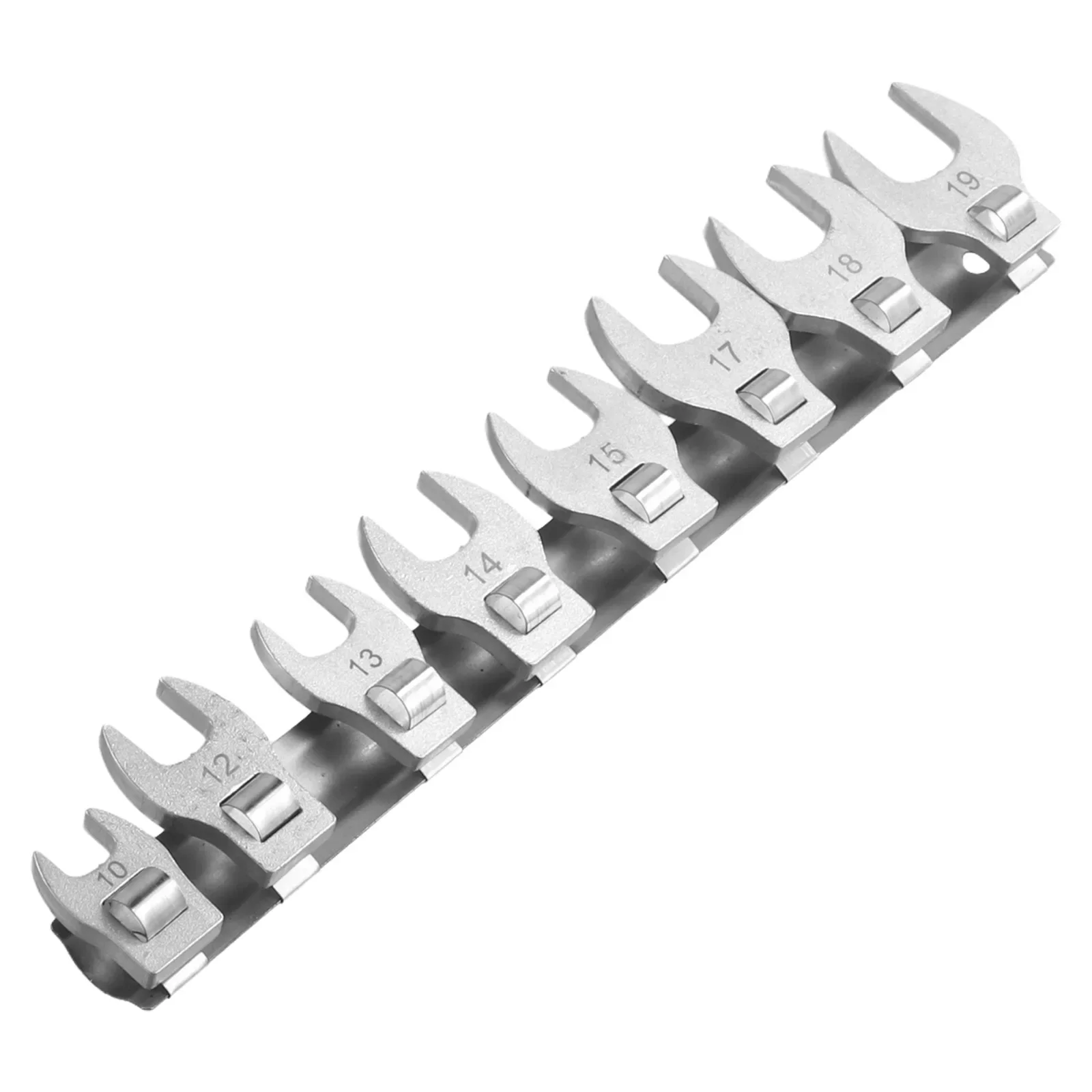 8PCS 3/8'' Drive Crowfoot Wrench Set Open End Wrench Tool 10 12 13 14 15 17 18 19mm Metric Combination Spanner Wrench