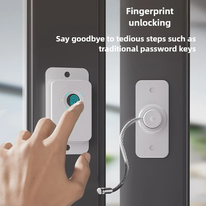 

New Line Position Fingerprint Lock Limit Lock Furniture Office Intelligent Fingerprint Drawer Window Limiter Safe Lock