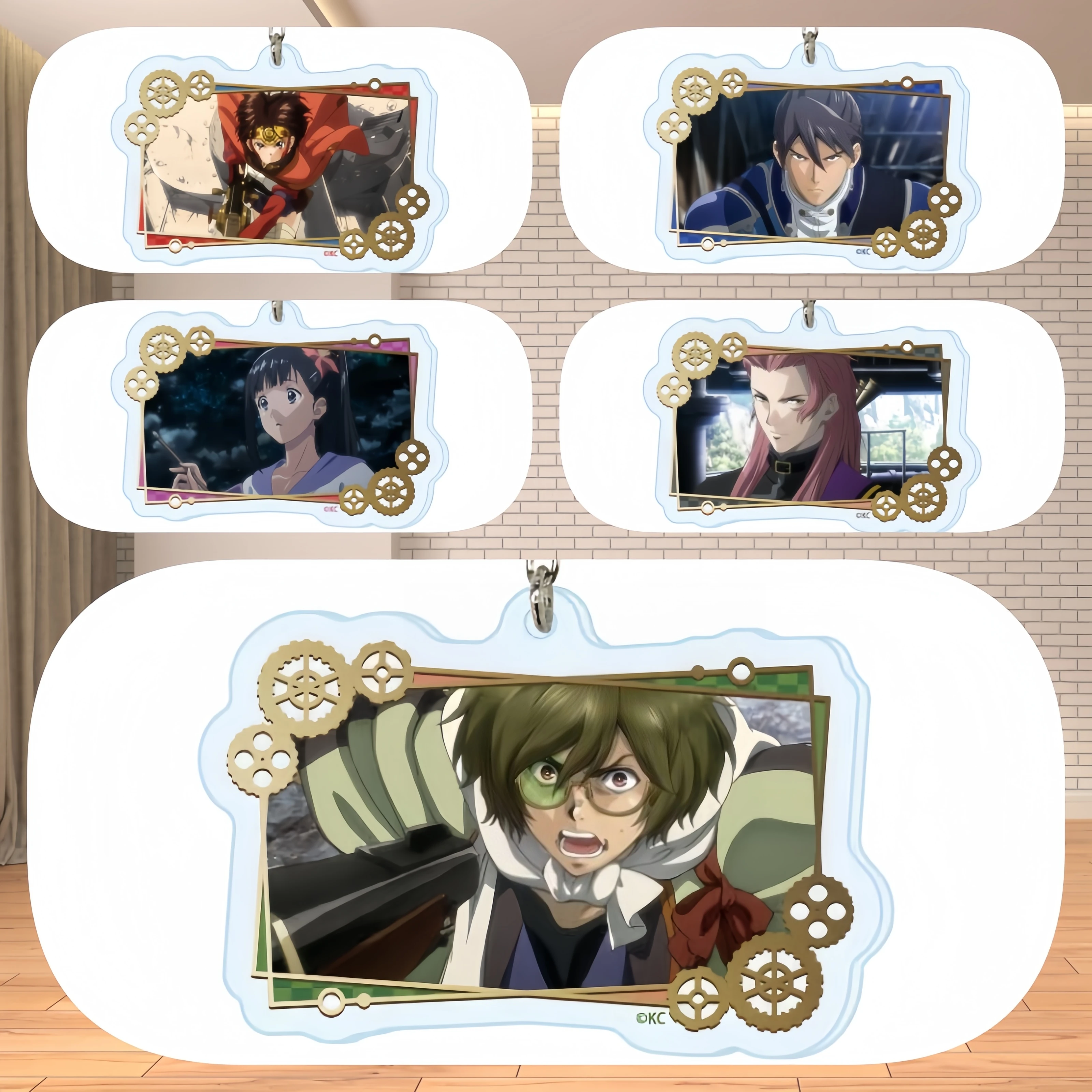 Acrylic key chains Kabaneri of The Iron Fortress Ikoma Mumei Shikimori Ayame Kukuri Kokonotsu Anime Figures 6cm bag charm