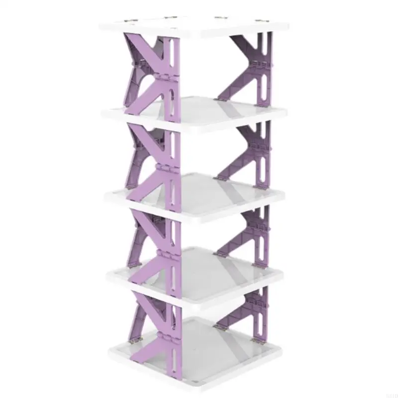 

581D Portable Shoe Shelf Foldable Designs ABS Construction Space Efficient For Apartments Dorms