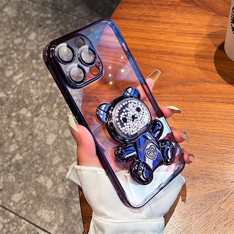 حافظة لهاتف Tecno Spark Slim Fashion Bear لهاتف Tecno Spark غطاء مقاوم للصدمات #6