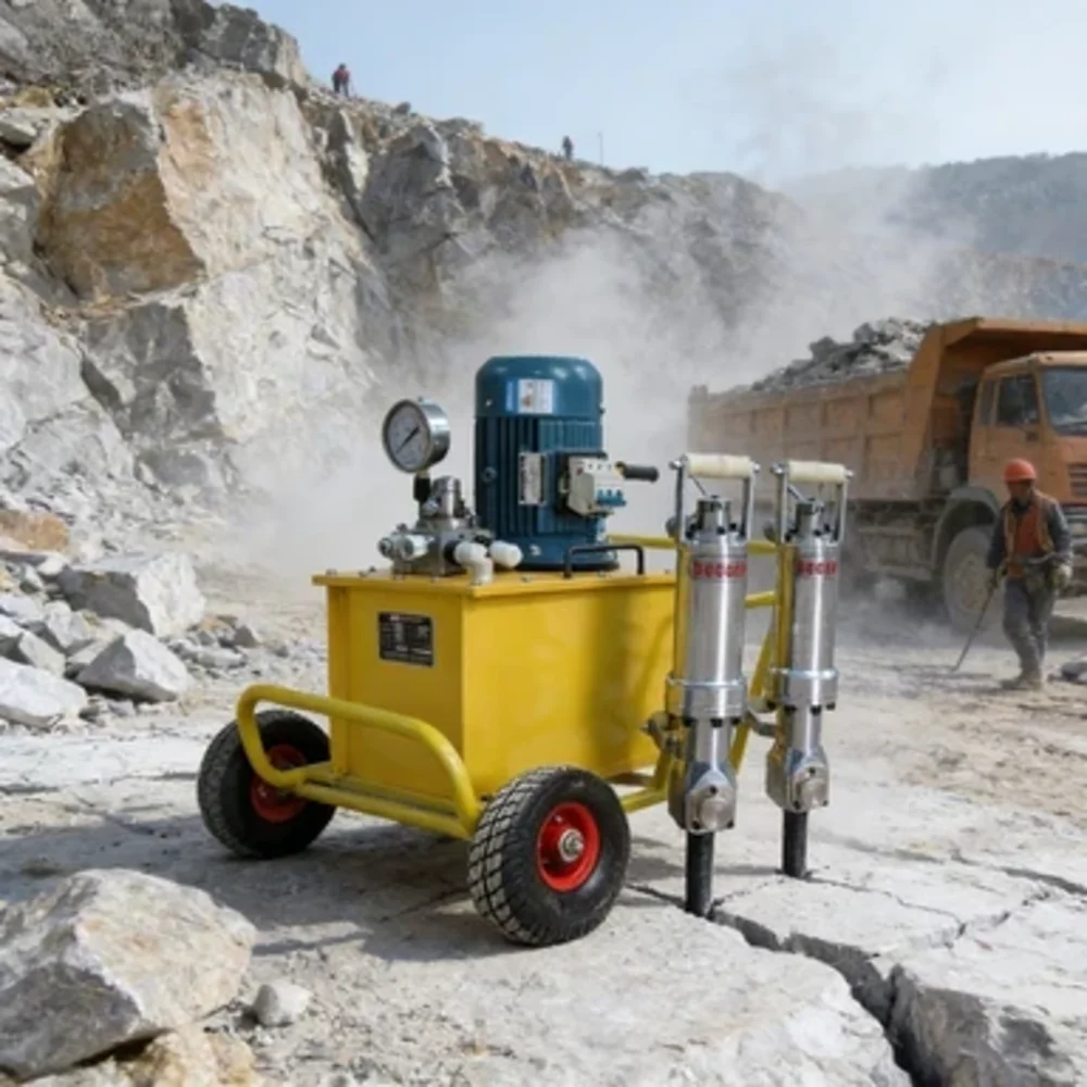 

High Safety No Vibration No Flying Stone Rock Splitter for Urban Construction Demolition Project