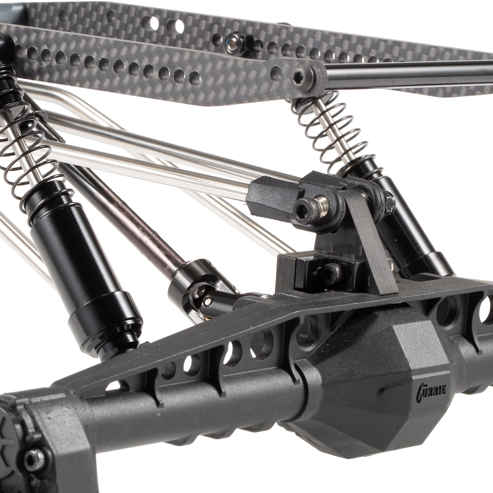 Carbon Fiber LCG Custom Build Chassis Kit und Link Kit für 1/10 RC Rock Crawler Capra F10 Achse – Detail 11