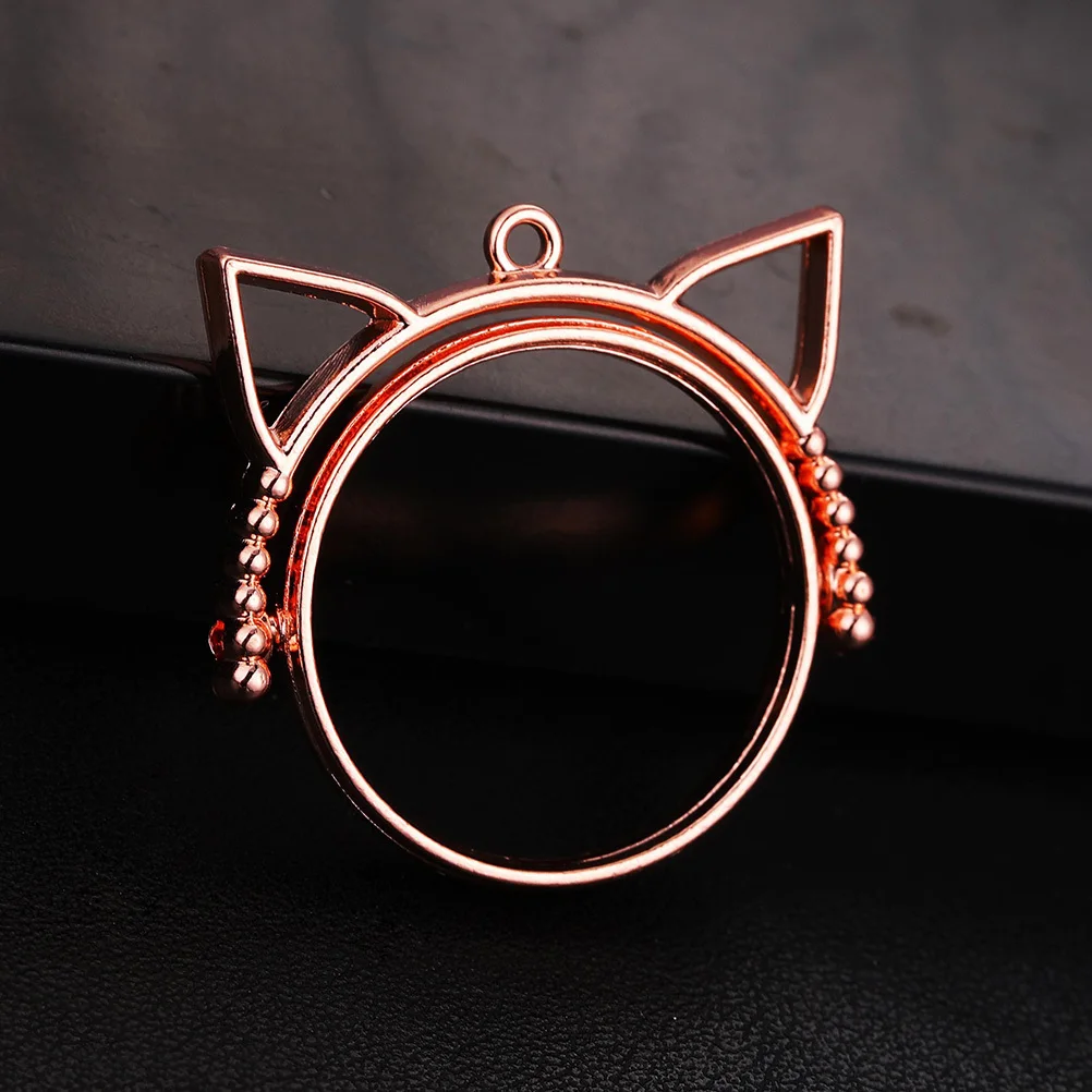

25pcs Alloy Cat Shape Hollow Frames For Diy Jewelry Making Craft Supplies Pendant Charms Hollow Bezel Molds Diy Jewelry Frame