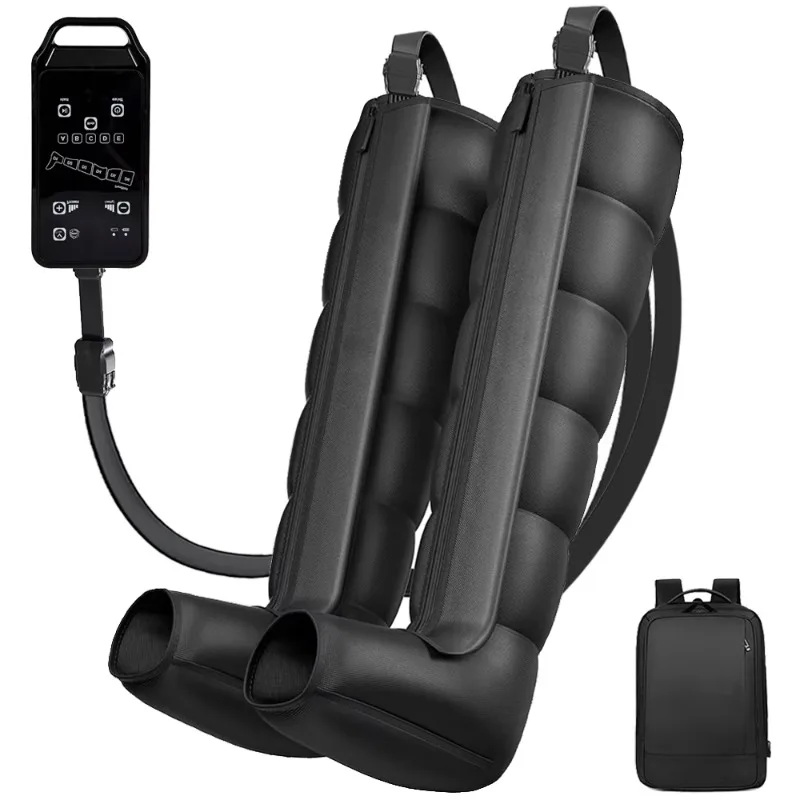 Best Sellers 6 Chamber Electric Recovery Massage Machine Timing Control Manual-Wired Air Compression Boots Therapy Leg Massager