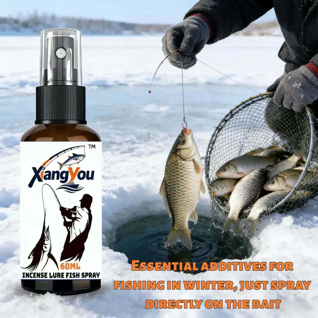 

Xiangyou 60 мл спрей-аттрактант для рыбы, быстродействующая универсальная долговечная жидкость для рыболовной наживки для морской и пресноводной рыбалки
