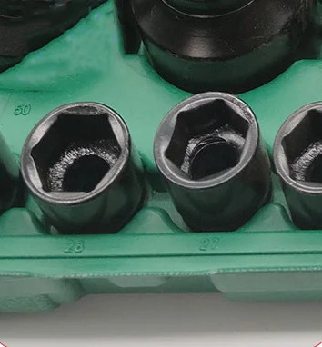 26pcs Heavy Duty Socket Set Metric Socket Wrench Sets Auto Repair Tools 3/4