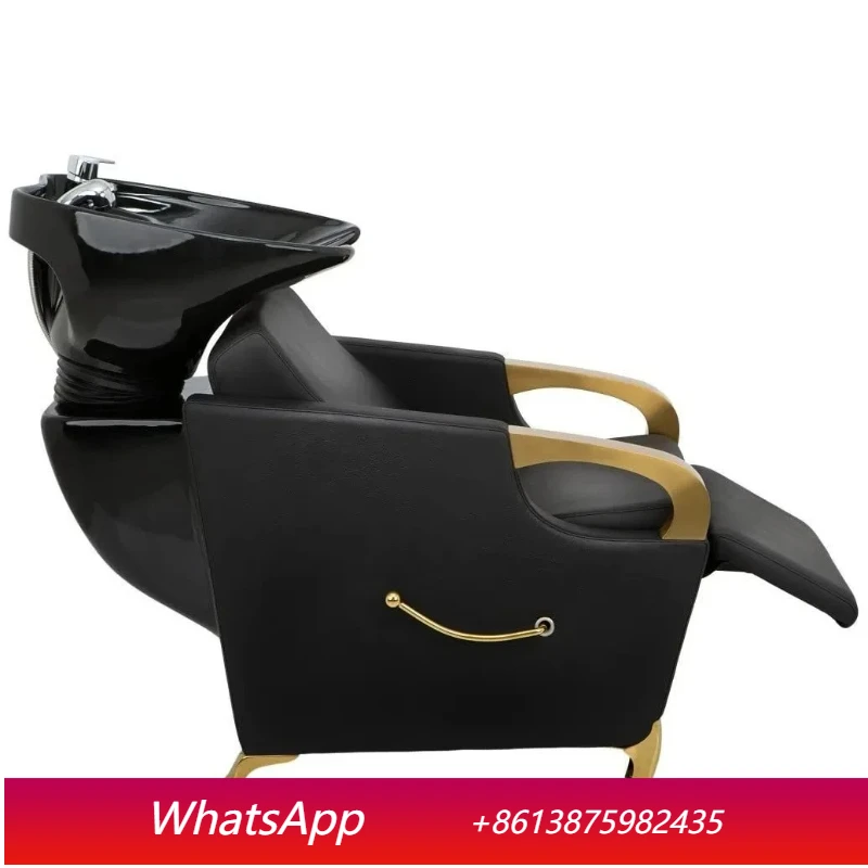 

Полу-реклайнерное кресло-мойка для парикмахерских LTT из нержавеющей стали с подставкой для ног