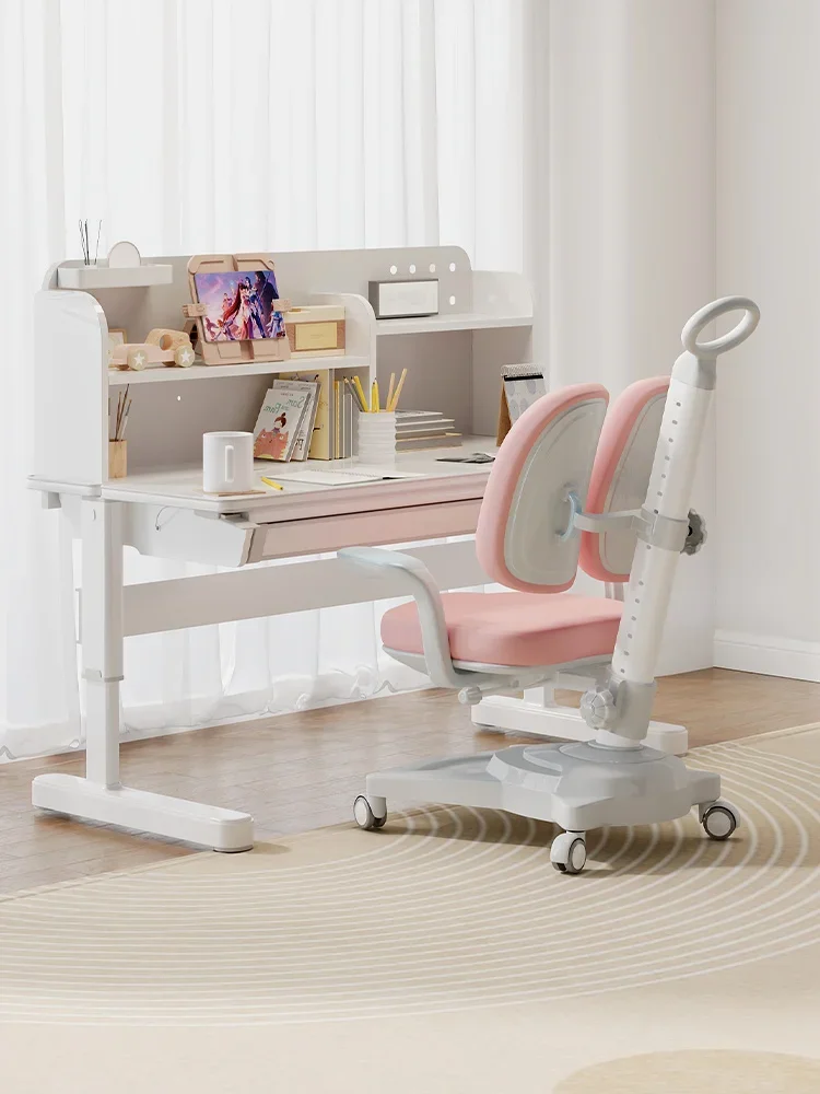 

Lifting children, primary school students writing home desk, study chair