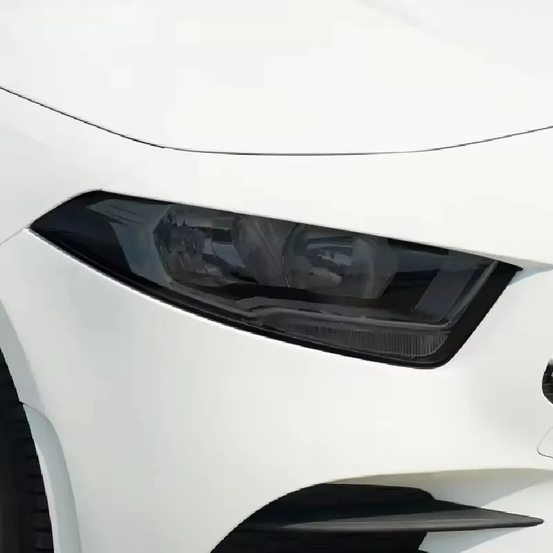 For Mercedes Benz A Class W176 W177 A45 A35 AMG 180 Car Headlight Tint Black Protective Film Transparent TPU Sticker Accessories