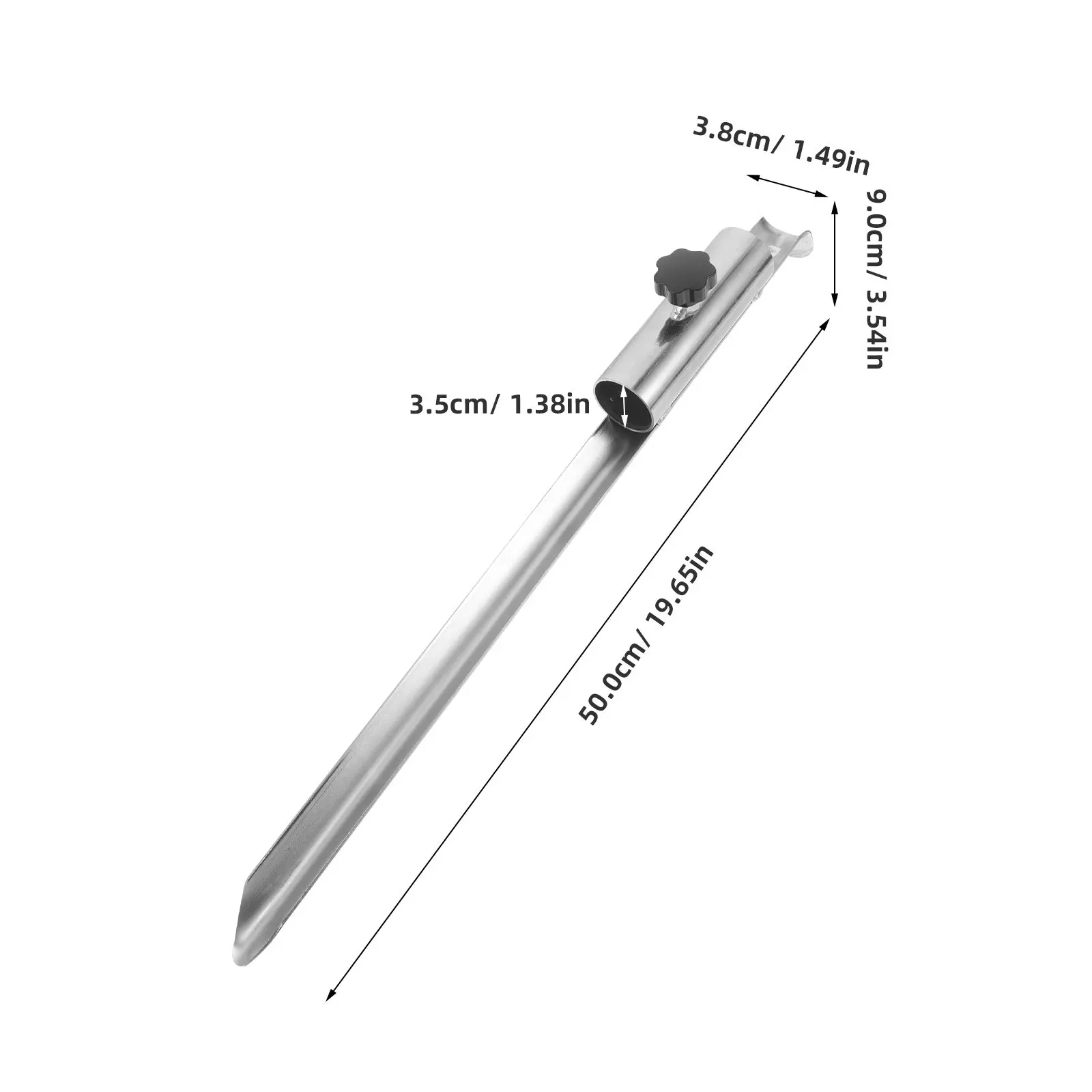 Heavy Duty Metal Garden Flagpole Base Cemetery Flag Holder Ground Stake Memorial Day Patriotic Grave Flag Pole Holder Outdoor
