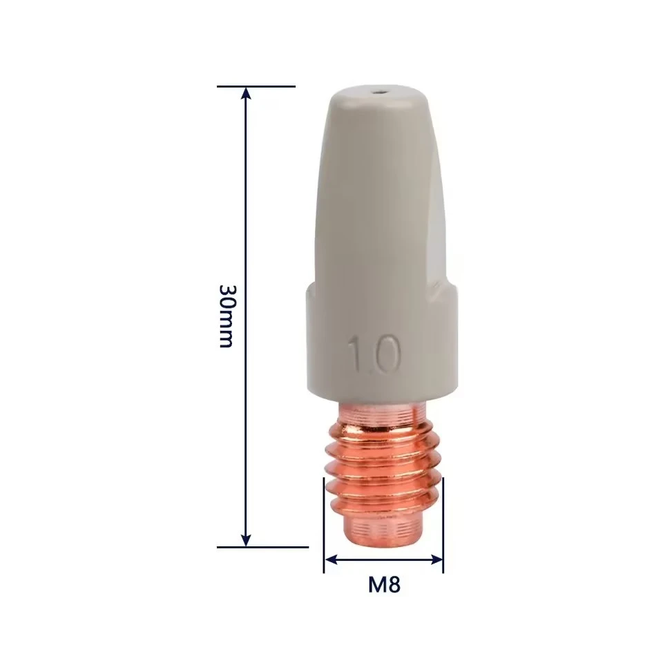 2/5PCS, MIG 36KD Welding Contact Tips new coating protect 30mm M8 Nozzle Tip 0.8/1.0/1.2mm MIG Welding Torche Welding Tool Parts