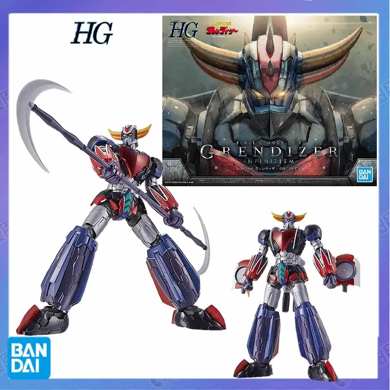 Bandai Original GUNDAM HG Series INFINITISM GRENDIZER Anime Action Figure Assembly Model Toys Collectible Model Ornaments Gifts