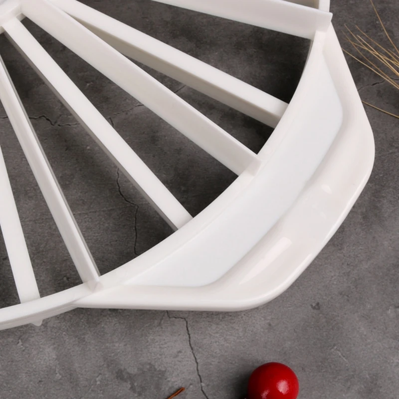 14/16 قطعة من أدوات الخبز المستديرة ذات الجزء المتساوي باللون الأبيض #3