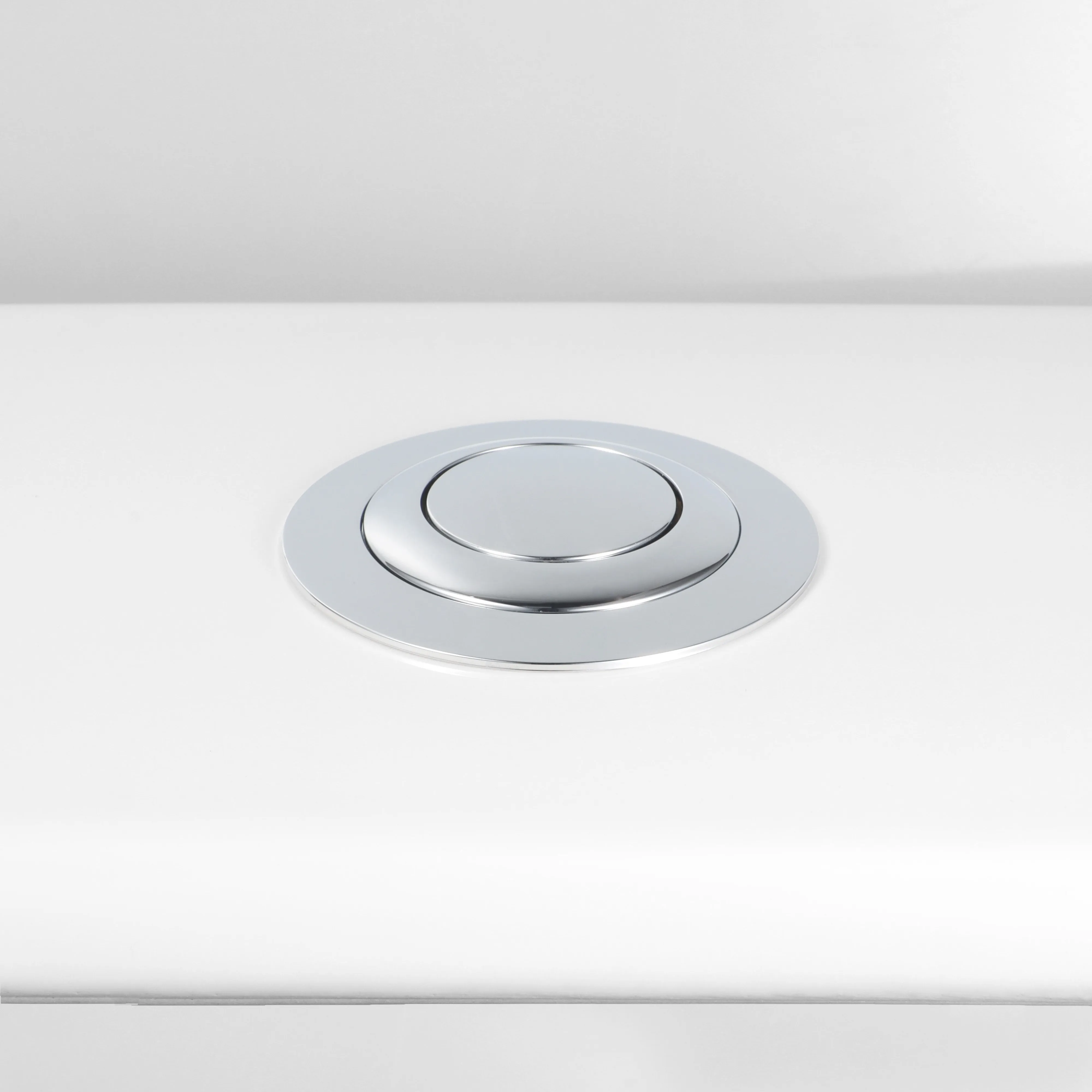 Single Flush Button for Toilet Cisterns Replacement Part Fits For 40mm 50mm 60mm Holes Tool Installation Supported