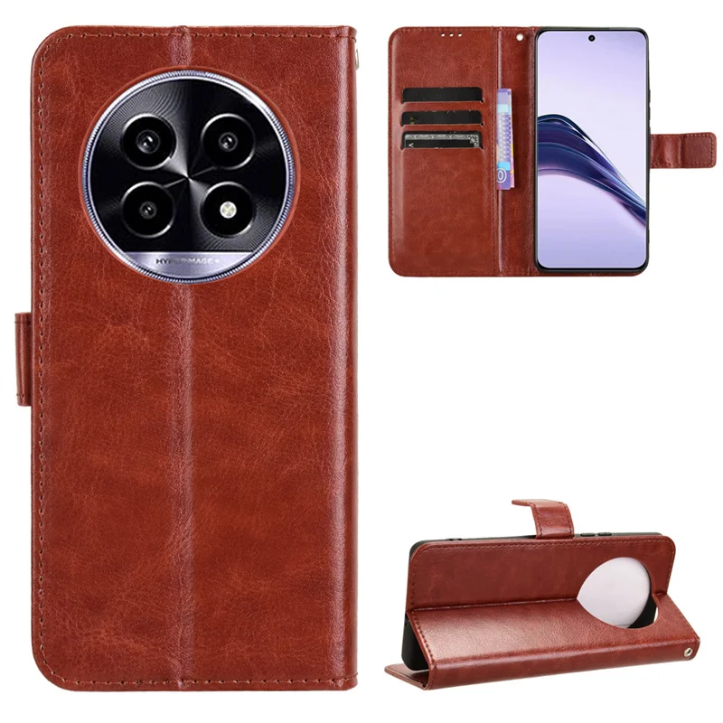 

Suitable For OPPO Realme 13 Plus Case Luxury Magnetic Wallet PU leather Phone Bags for OPPO Realme 13 Plus 5G Case Cover