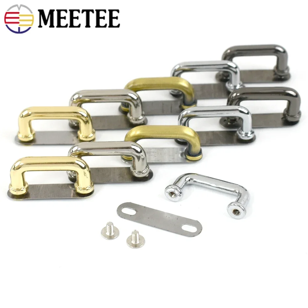 

20-100P Bag Handle Arch Bridge Buckle Belt Wallet Decor D Ring Hook Leather Side Clip Clasp Handbag Screw Hooks Sewing Hardware