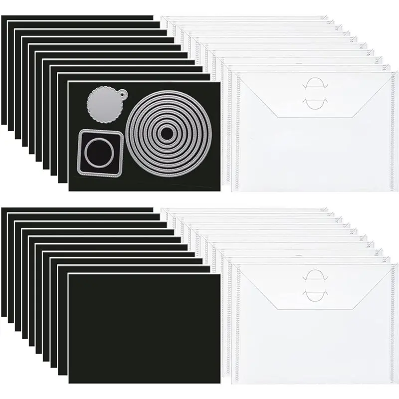 

B50C 60PCS Stamp& Die Storage Pockets Magnetic Sheets And Dies- Magnetic Die Storage Solution
