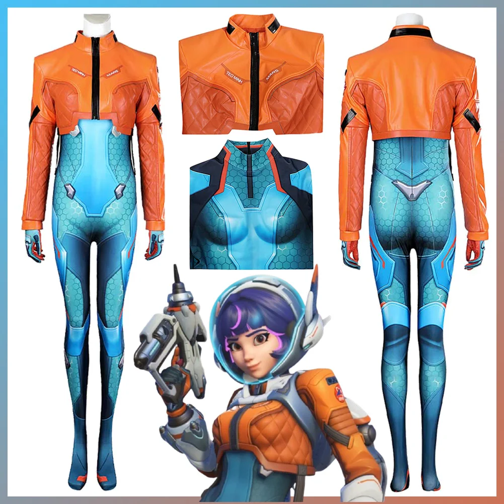 Disguise Juno Cosplay Jumpsuit Clothing Game OW 2 Costume Adult Women Outfits Female Role Play Fancy Dress Up Party Clothes