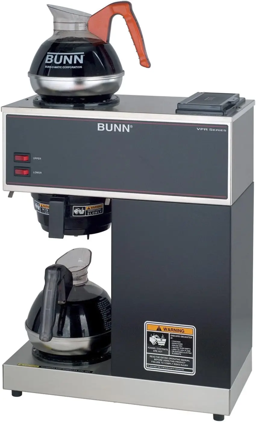 

BUNN - 33200.0002 VPR-2EP 12-Cup Pourover Commercial Coffee Brewer Plus 2 Easy Pour Commercial Decanters