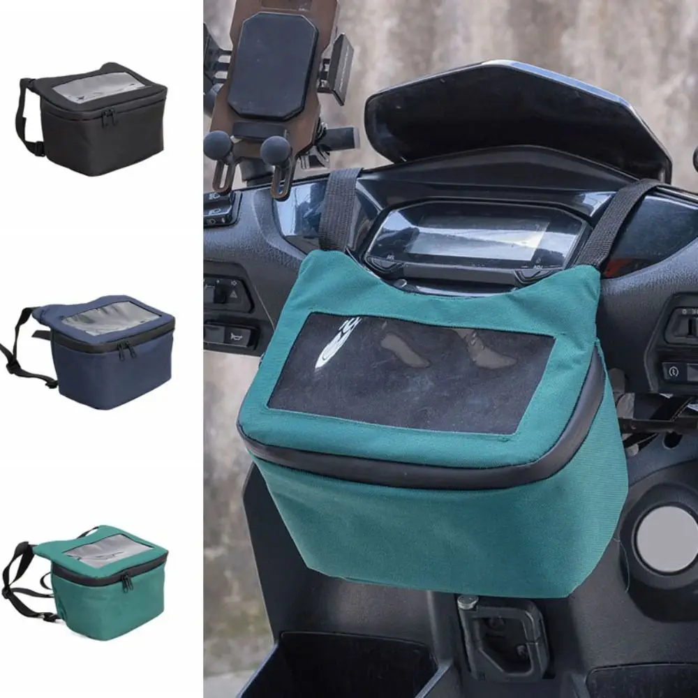 

Сумка для горного велосипеда с окном, водонепроницаемая большая вместительная сумка для мотоцикла, электрического скутера, сумка для хранения, прочная передняя сумка для велосипеда