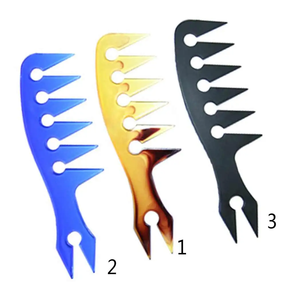ABS Hair Pick Wide Tooth Comb Anti Static Detangling Brush for Wavy and Oily Hair Styling