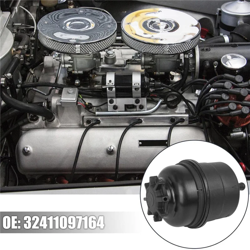 

Powerful Power Steering Pump Oil Pot W/ Cap 32411097164 For Porsche BMW E36 E46 E39 E53 E60 E90