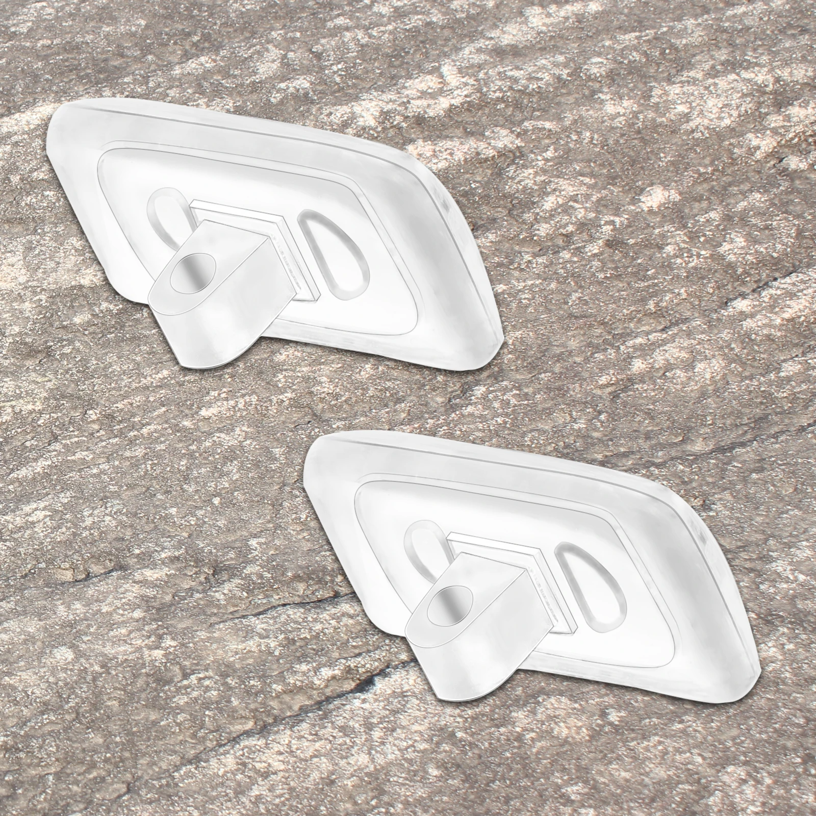 

E.O.S 1Pair Silicon Rubber Replacement Clear Nose Pads-D 1.1*0.6*0.5mm for Glasses Frame