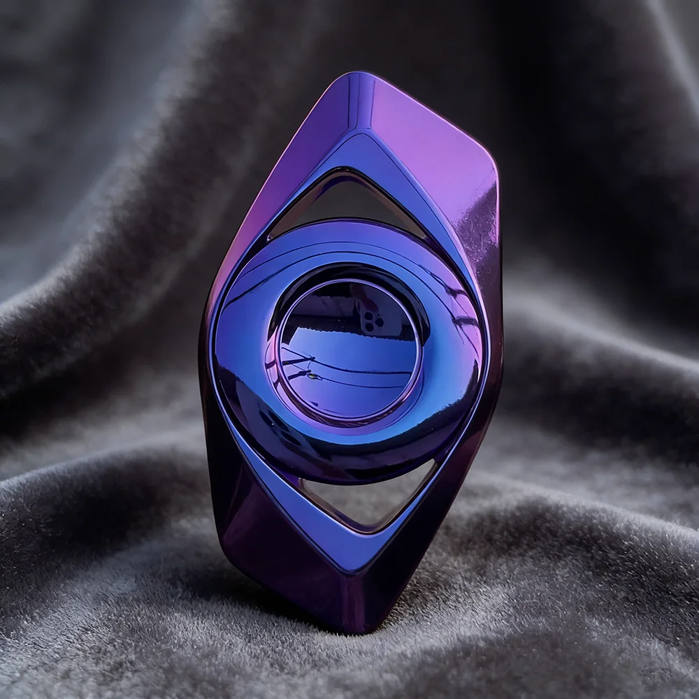 Spinmoon EDC HUAN Two-Bladed Fidget Spinner Handling Feel Gyro Stress Relief Toy Fidget Spinner Anxiety Relief Gadgets