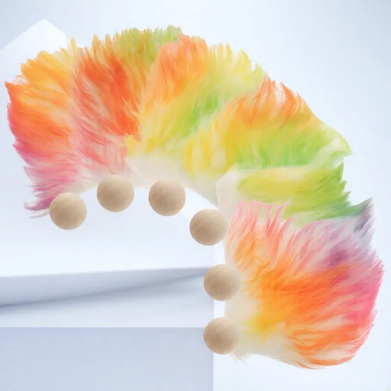 

1Set Wood Bead and Faux Beard Combo for DIY Gnomes Crafting Supplies Pre-Cut Beard for Gnome Making Art Projects